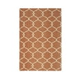 thumbnail image 2 of EORC Orange Handmade Polyester Transitional Reversible Moroccan Outdoor Rug, 5' x 8'-Color:Orange,Material:Polyester, 2 of 5