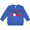 thumbnail image 2 of Inktastic Cleveland Vs. the World Blue and Red with Baseball Toddler Sweatshirt, 2 of 4