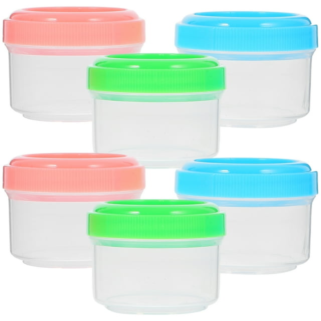 6pcs Salad Dressing Container Small Condiment Container with Lids Sauce Cups