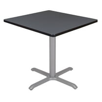 Regency 30 in. Small Square X-Base Breakroom Table- Grey Top, Grey Legs