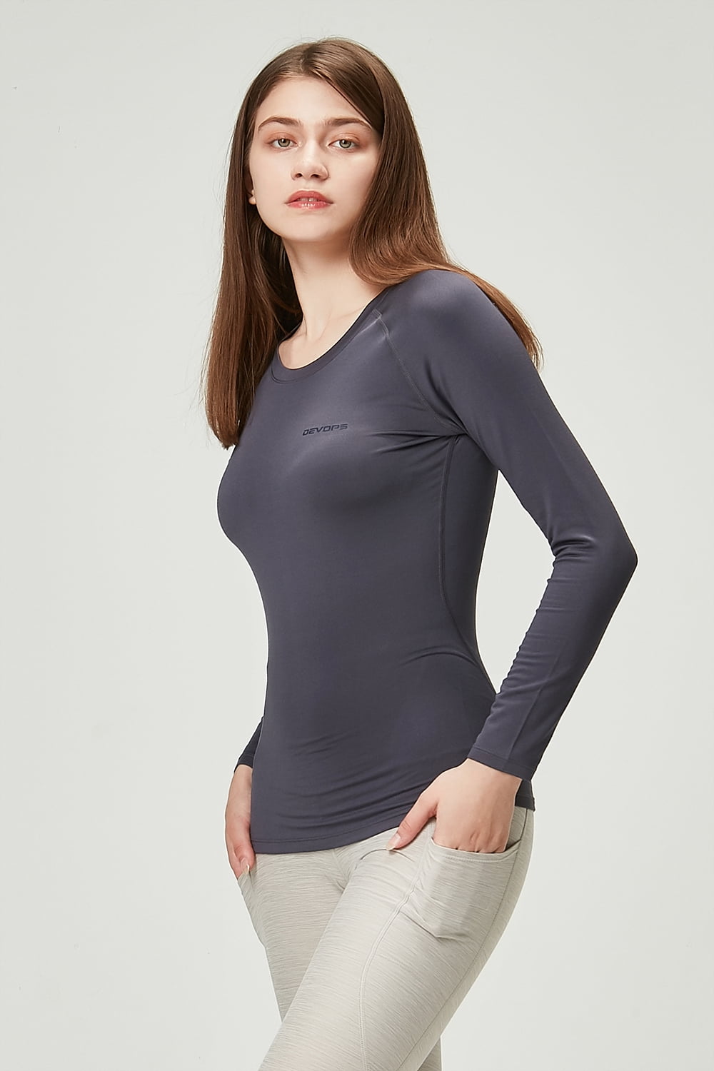 DEVOPS Pack Women's Long sleeve compression Winter tops thermal