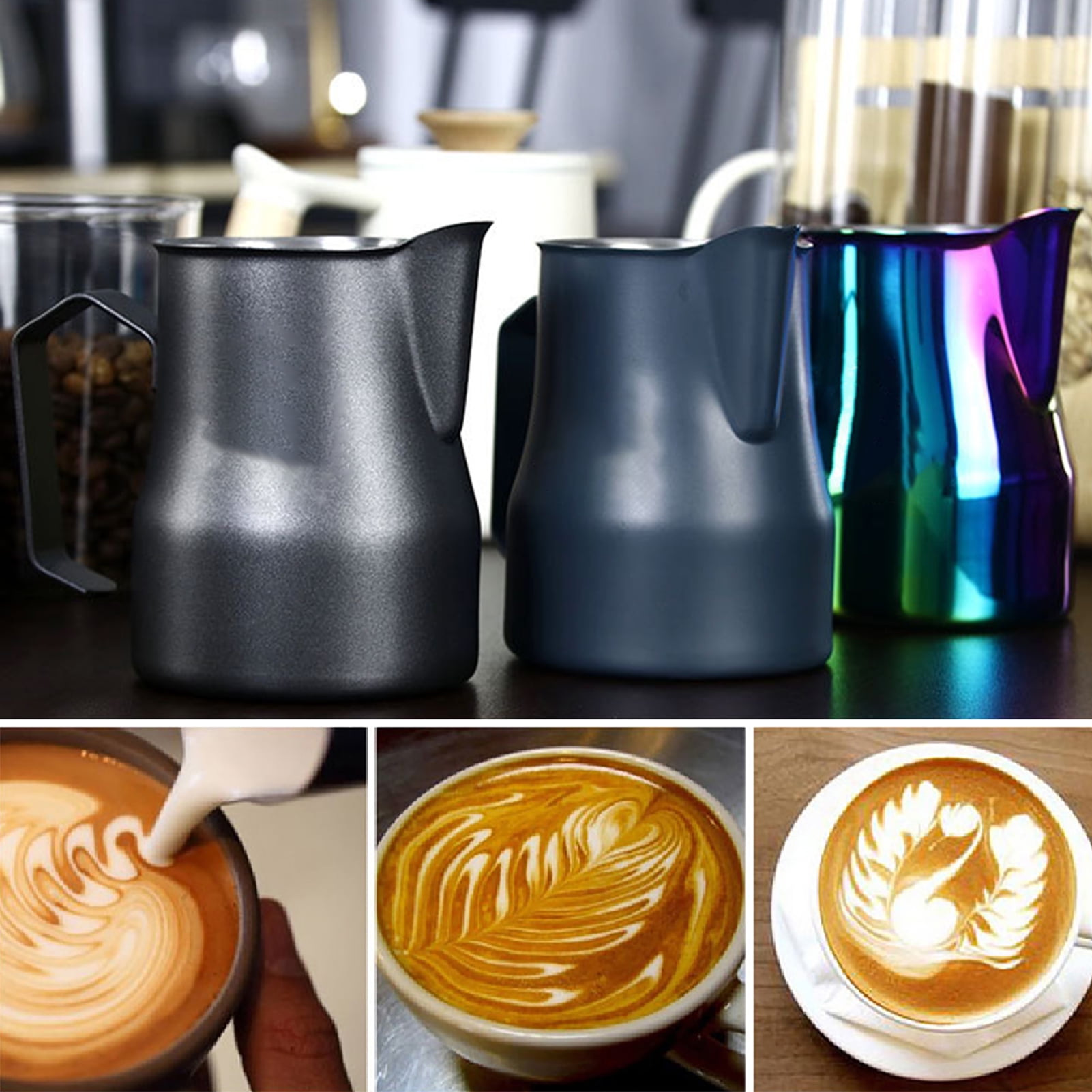 Bcloud 350ML Milk Frothing Cup Nonslip Multipurpose Accuracy Scale