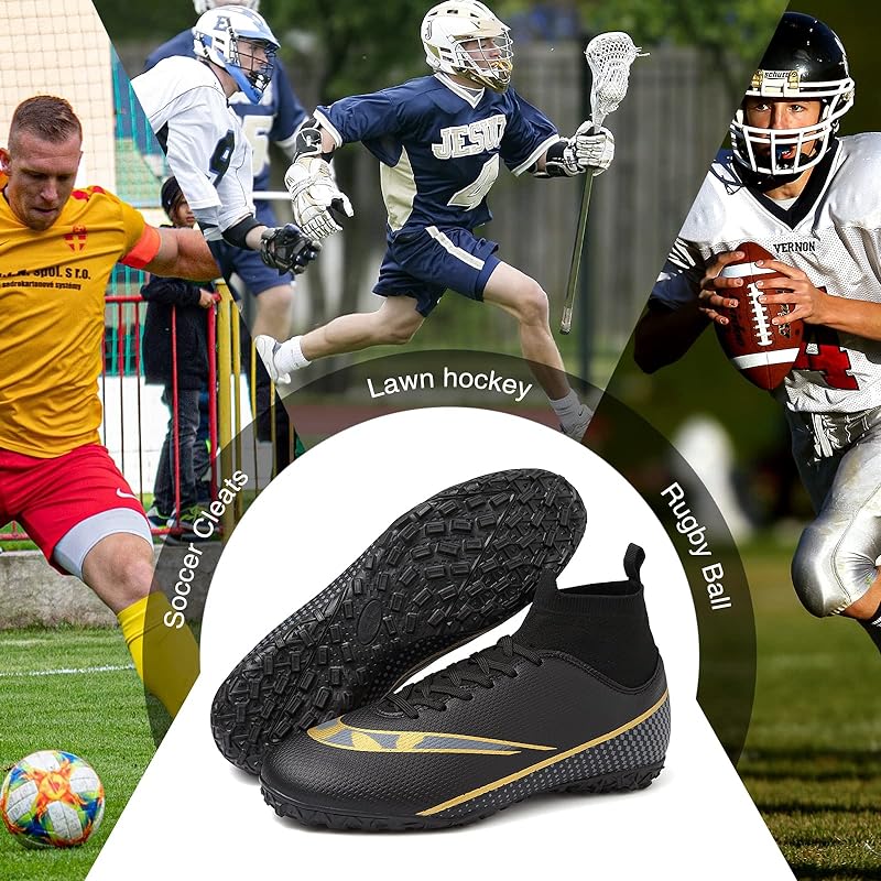Soccer Cleats Mens Women Outdoor Soccer Shoes for Big Boy AG TF