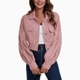 thumbnail image 3 of Vedolay Cardigans Women Casual Work 3/4 Sleeve Light Jacket Pink,S, 3 of 5