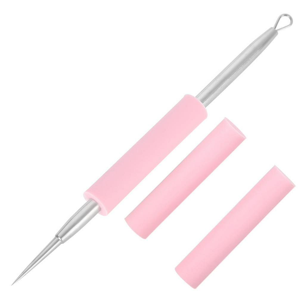 Mgaxyff Comedone Extractor Needle,2Pcs/set Silicone Acne Removal ...