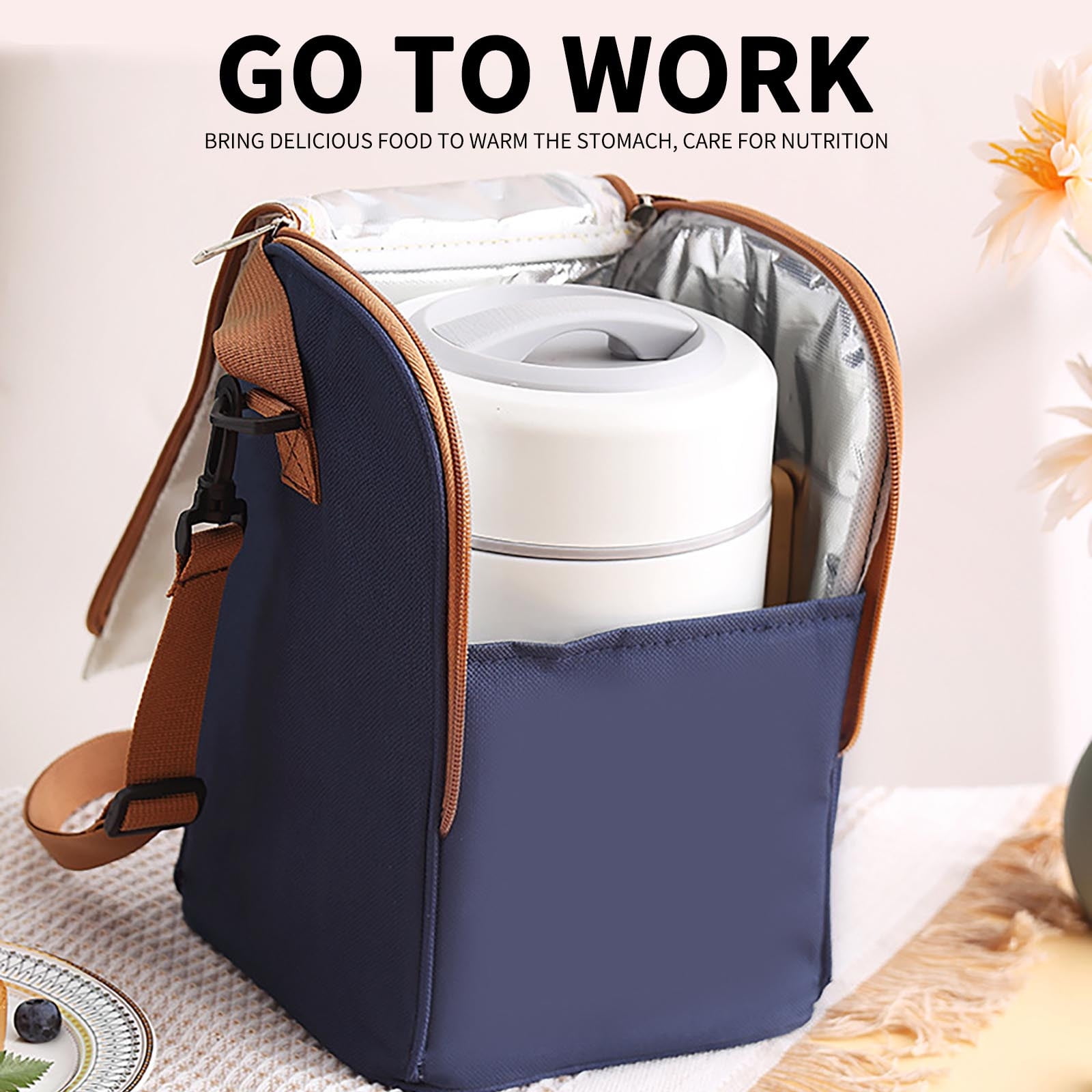 UttpKLBx Reusable 3-Compartment Food Containers Lunch Box Containers for Women Sandwich Containers for Lunch Boxes Lunchbox Containers for Adults, for Dining Out, Work (C)