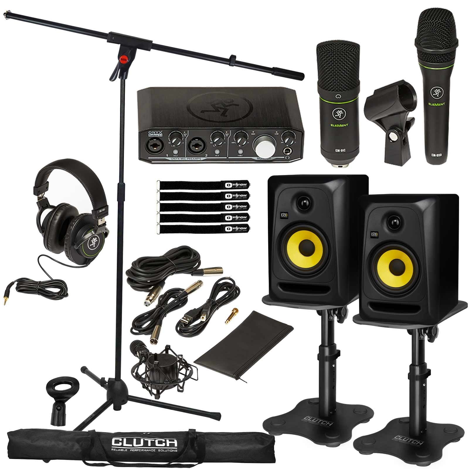 Mackie Producer Bundle Recording Bundle with KRK CL5G3 5" Powered