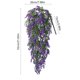 thumbnail image 3 of Cortina de pared de lavanda artificial - Flores artificiales de seda y plástico realistas para decoración de boda en porche de patio exterior, rosa púrpura blanco, 3 of 6