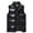 Black, variant on Men's Lightweight Puffer Vest Sleeveless Full Zipper Down Vest Quilted Waterproof Windproof Jackets Stand Collar Winter Puffy Insulated Streetwear for Hiking Golf Outdoor,White 4XL