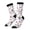 3 Black, variant on Lavender Flowers Print Adult Socks for Men & Women,Calf Socks, Ankle Socks,Boots Socks,Breathable Casual Sock,Unisex Crew Socks