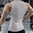 thumbnail image 6 of KeShDi Men's Gym Tank Tops Plus Size Men's Summer Loose Sports Casual Fitness Training T-Shirt Base Layer Top Gray 3X, 6 of 7