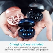 MEE audio Pebbles Air Open Ear True Wireless Earbuds: Earclip Headphones with Headset (Rose Gold)