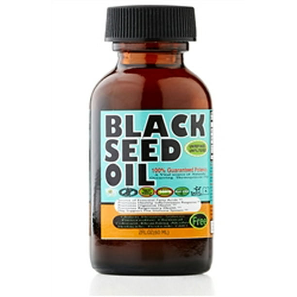 Pure Cold Pressed Black Seed Oil 2 oz. - Walmart.com