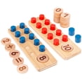 thumbnail image 1 of 1 Set Kids Wooden Math Toys Number Cognitive Plaything Early Education Toys, 1 of 7