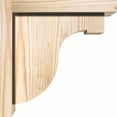 thumbnail image 3 of 7 1/2"W x 10"D x 10"H Del Monte Smooth Corbel w/Backplate, Douglas Fir, 3 of 9