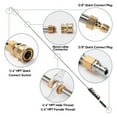 thumbnail image 3 of Pressure Washer Extension Wand Upgrade, 9-Pack Power Washer Lance with 6 Spray Nozzle Tips, 30° & 90° Curved Rods, 1/4" Quick Connect, 4000 PSI, 3 of 8