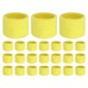 thumbnail image 1 of Uxcell 24PCS Bandas de sudor deportivas, muñequeras de algodón absorbentes para entrenamiento/baloncesto/correr [Amarillo, 5cm de ancho], 1 of 7