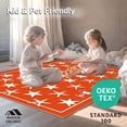 thumbnail image 4 of ODIKA 4'x6' Machine Washable Non-Slip Area Rug, Championship Entryway Supporter Celebration Collector High Traffic Rug with Pad, Red, 669775, 4 of 8