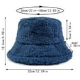 thumbnail image 3 of Outdoor Fisherman Bucket Hat - Waterproof Safari Sun 2022 Winter Hat For Men Women Teddy Sports Hats Warm Winter Outdoor Travel Festival Gift Fisherman Hat, 3 of 4
