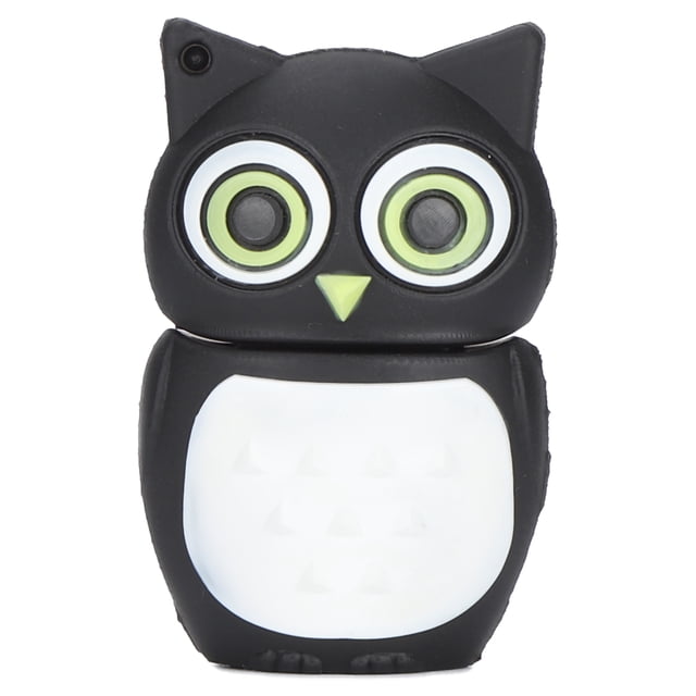 Memorias USB, memoria USB negra con disco U de dibujos animados diseñada para profesionales