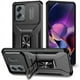 thumbnail image 2 of Funda para GANGXUN Motorola Moto G Stylus 5G 2024 - Soporte metálico, Función magnética, Negro, 2 of 5