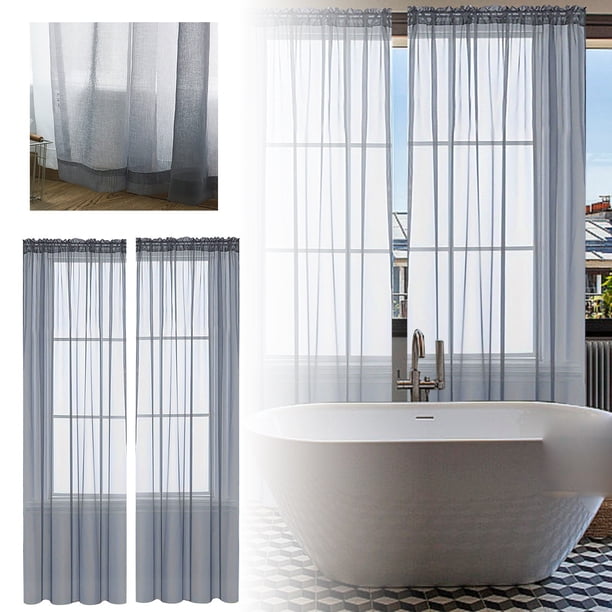 Dale Un Nuevo Aire A Tus Interiores Con Nuestras Preciosas Cortinas Semitransparentes De Colores Lisos: Modernas, Versátiles Y Fáciles De Colgar.