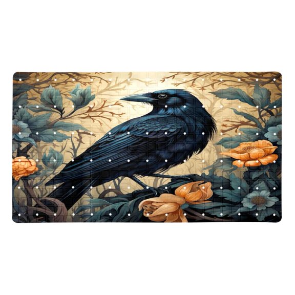 Non-Slip Bathtub Mats Crow Vintage Prints Soft Bath Tub Bathroom Shower Mat for Baby and Adults, Machine Washable