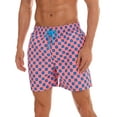 thumbnail image 5 of New Boys Mens Swimming Trunks Swim Shorts Board Shorts With Pockets Print Swimwear Beachwear Underwear Swimsuit Beach Pants Casual Quick Dry Bathing Suit Surfing Pink Polka Dot XL, 5 of 8