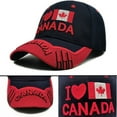 thumbnail image 4 of Dsscvnef Baseball Caps Hat Canadian Maple Leaf Cap Flag Embroidered Unisex Adult Fitted Mens Hat Double Billed Hat, 4 of 4