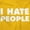 Gold, variant on I Hate People Sarcastic Cynical Humor Sweatshirt for Men or Women Brisco Brands S