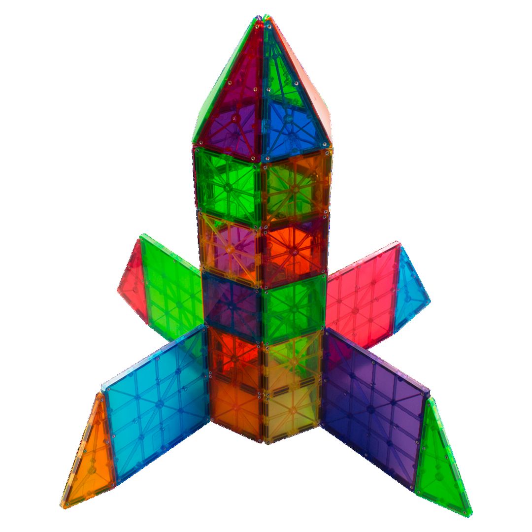MAGNA-TILES Classic 100-Piece Magnetic Tile Set photo 4