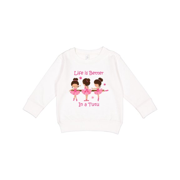 Inktastic Life's Better in a Tutu Ks Toddler Sweatshirt