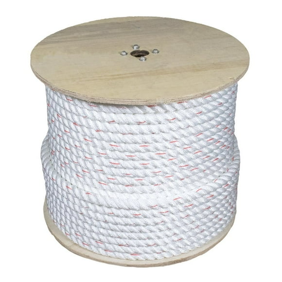Poly Dacron Rope (1 Inch, 100 Feet) Twisted 3 Strand Line - Marine, Commercial, Arborist, DIY Projects