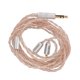 thumbnail image 3 of Cable de actualización de auriculares, cable de auriculares Cable de repuesto de auriculares chapado en plata Cable de auriculares Rendimiento sólido, 3 of 9