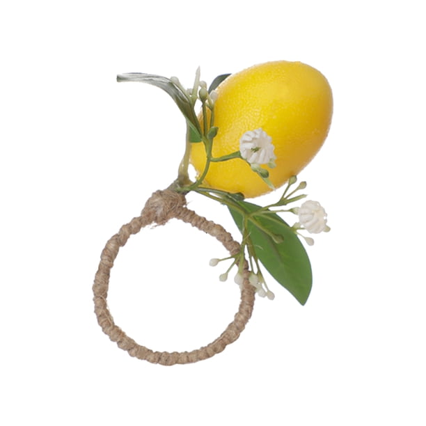 Servilletero de Boda con Limón y Frutas Anillo para Decoración de Mesa de Comedor Fiestas de Verano Vacaciones Familia Diaria ANGGREK Otros
