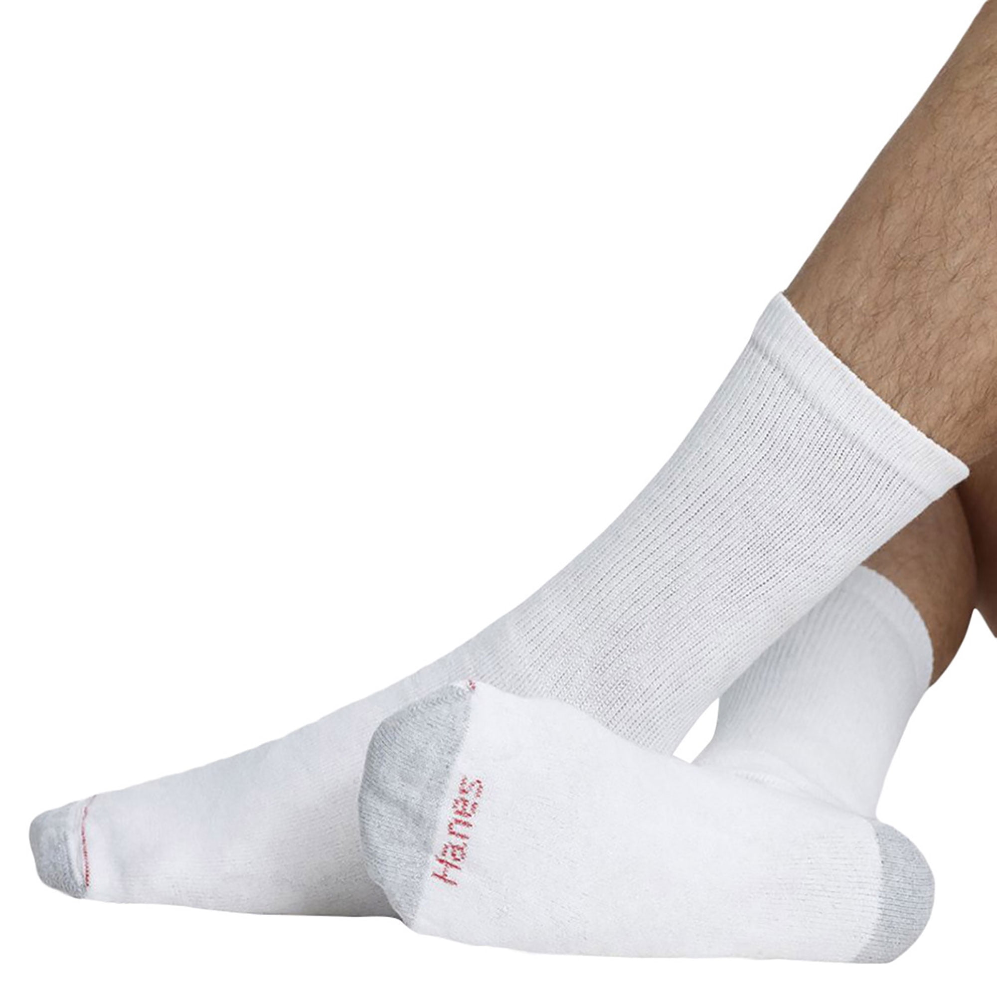 Hanes Men's Cushion Ankle Socks 6Pack, Style 186/6