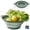 Green, variant on Hakan Collapsible Colander 1.9 Qt Foldable Strainer with Handles for Pasta Veggies Fruit Green