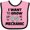 Pink and Black, variant on Inktastic I Want to Grow Up to Be a Mechanic Boys or Girls Baby Bib