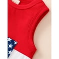 thumbnail image 6 of Wassery Baby Boys Jumpsuits 4th of July Outfits 6 12 18 24 Infant Boys Star Striped Print Sleeveless Romper Crew Neck Bodysuits Summer Independence Day Clothes, 6 of 8