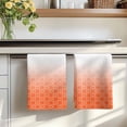 thumbnail image 7 of Morocco Orange Kitchen Towels Set of 1, Modern Geometric Gradient Simple Absorbent Dish Towels for Kitchen, Microfiber Hand Towel, Quick Drying Tea Towel for Cleaning Decorative Dishcloths, 7 of 7