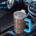 thumbnail image 6 of Red and Green Christmas Snowman Pattern Tumbler with Handle and Lid,40oz Double Wall Vacuum Insulated Tumbler,Cups Gift for Women and Men, 6 of 7