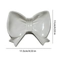thumbnail image 7 of Shoreew Bow Soap Dish Bathroom Ceramic Soap Holder with Self Draining No Water Accumulation Soap Tray for Home Dormitory Washbasin Bathroom Shelf, 7 of 7