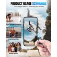 thumbnail image 4 of Fingertip Wireless Bluetooth Remote Control, 2026 Upgraded Scrolling Ring Bluetooth Page Turner for Phone, Camera Shutter Scroller Remote for Short Video Music (White), 4 of 13