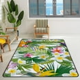 thumbnail image 2 of GZHJMY Soft Foam Nursery Area Rugs Tropical Palm Leaves and Flowers Jungle Floral Non Slip Play Mats for Kids Boys Girls Playing Room Living Room72x48 inch Carpet Runner, 2 of 6