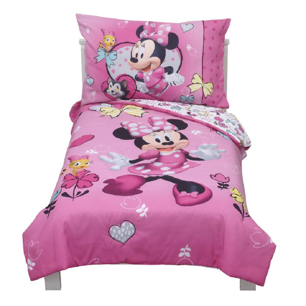 Mickey Mouse & Friends Minnie Mouse Toddler 4pc Bedding ...