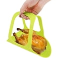 thumbnail image 1 of Lève-dinde en Silicone, Lève-Dinde Réutilisable Résistant à la Chaleur Antiadhésif pour Volaille, Lève-Poule, Lève-Viande, Tapis de Rôtissage pour Dinde, Tapis de Cuisson au Four pour la Cuisine à la Maison, 23.2 x 12.4 Po, 1 of 8