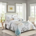 thumbnail image 2 of Alpha Textile LLC Style Quarters Birdie 7pc Comforter Set - 100% Cotton - Botanical Floral and Birds on White Ground - Machine washable - Queen, 2 of 5