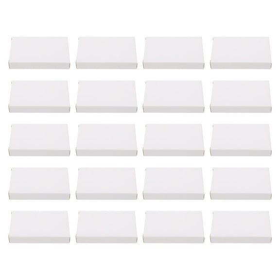 unbranded 30 Pcs Carton Transparent Storage Bin with Lid Paper Holder Small Bins