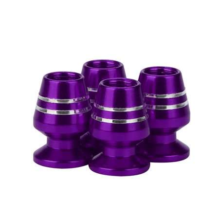 Bullet Air - 4x Aluminum Bullet Car Truck Air Port Cover Tire Cup Rim Valve Wheel Stem Caps