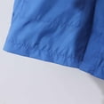 thumbnail image 5 of JWZUY Toddler Boy Girl Kids Color Block Zipper Button Rain Jacket Waterproof Windbreaker Hooded Raincoat Blue 6-7 Years, 5 of 9